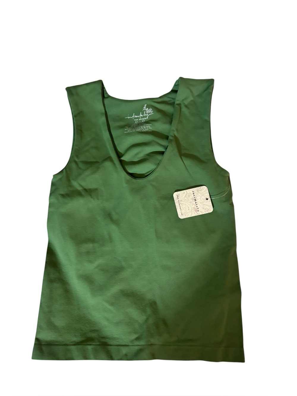 Free People Intimately | Clean
Lines Muscle Tank | Forest Green | XS/ S